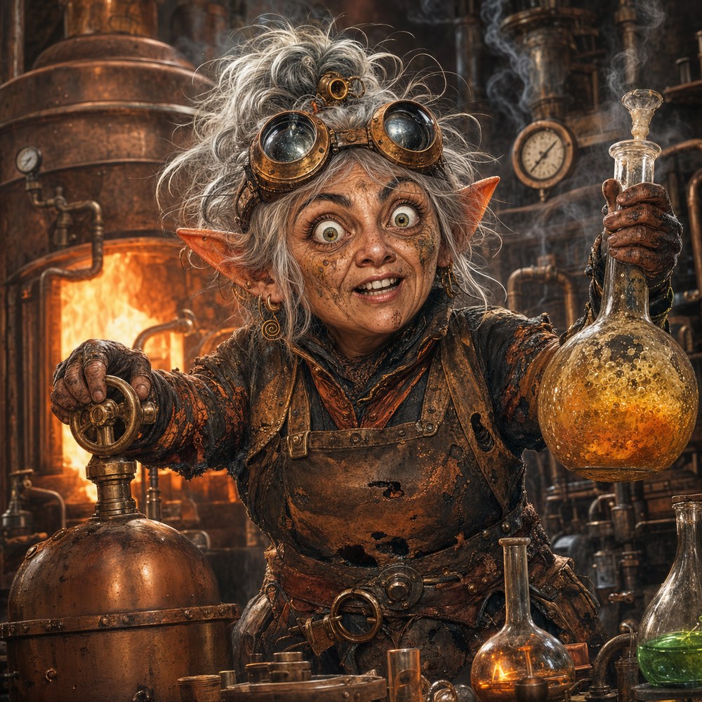 Portrait of Professor Pip Short-Fuse